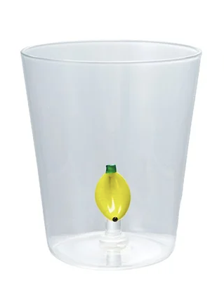 Drinking Glass w Figure Inside