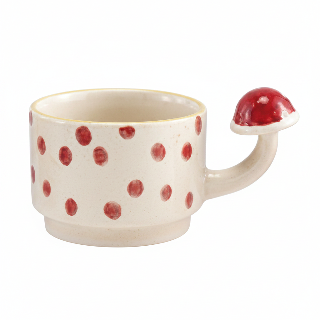 Mug with Mushroom Handle