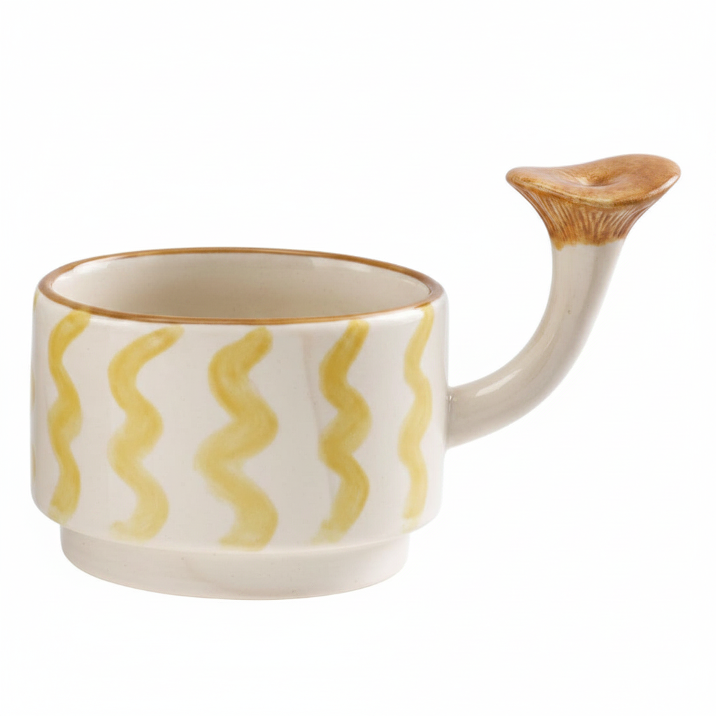 Mug with Mushroom Handle
