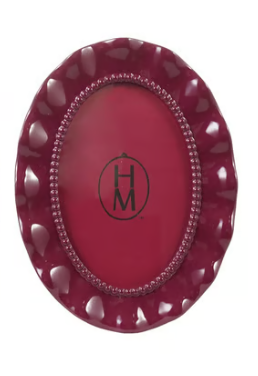 Photo Frame Oval Blue Vino