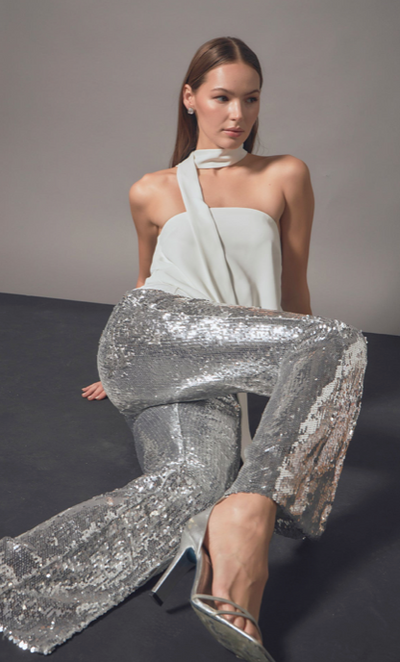 Einar Pant Sequin Silver