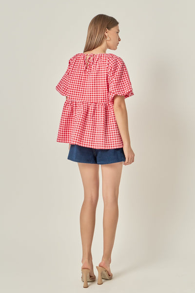 Lisa Blouse Pink Red