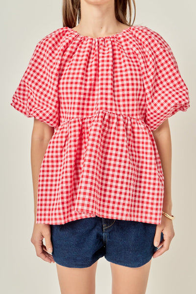 Lisa Blouse Pink Red