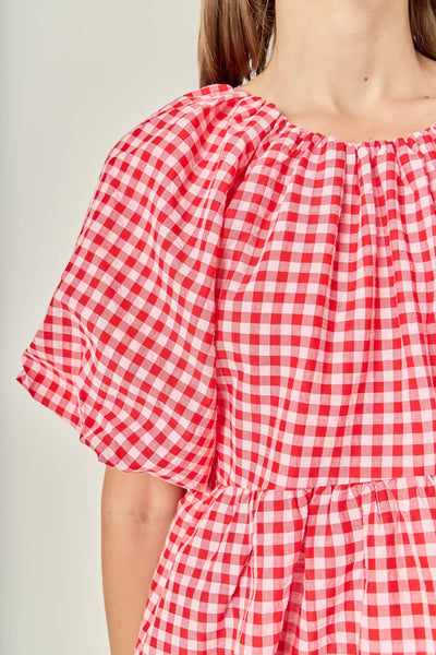 Lisa Blouse Pink Red