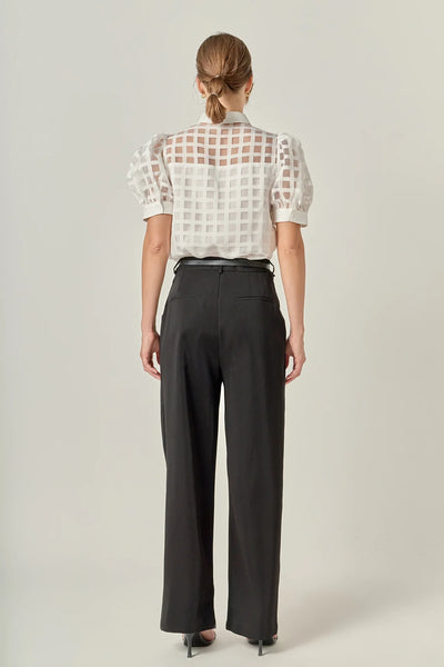 Burde Organza Blouse White