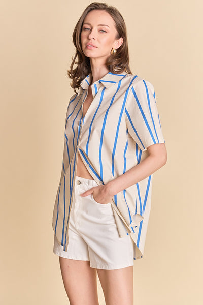 Ley Shirt Blue Multi