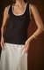 Braided Knit Top Black White