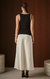 Braided Knit Top Black White