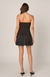 Strapless Bubbled Mini Dress Black