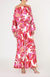 Tara Pant White Flowe Pink