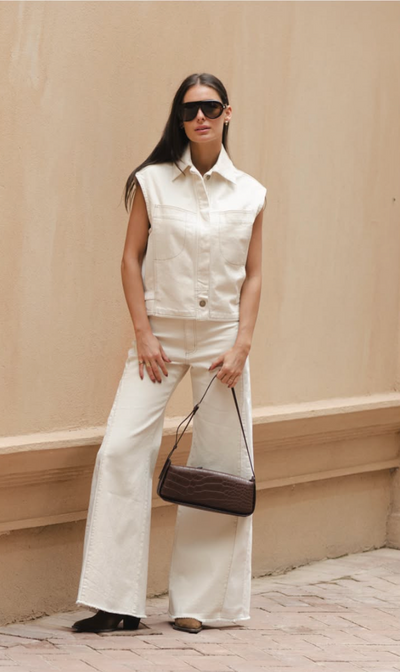 Trini Pant Ivory White