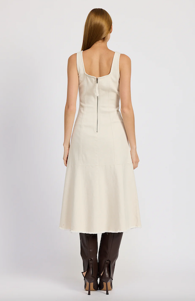 Gwendolyn Midi Dress Off White