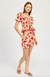 Josie Belted Top Natural Red