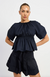 Melody Babydoll Blouse Navy