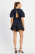 Melody Babydoll Blouse Navy