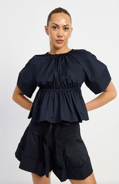 Melody Babydoll Short Navy
