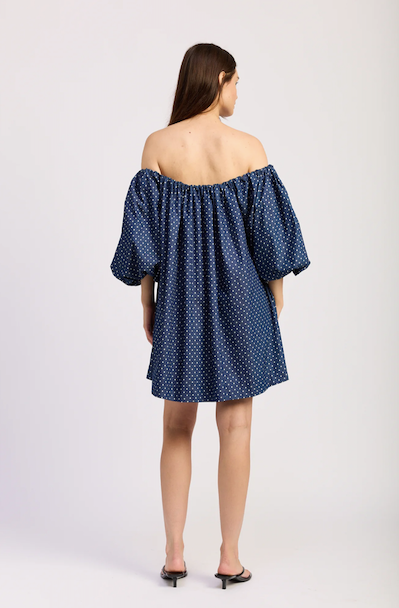 Dover Mini Dress Blue White