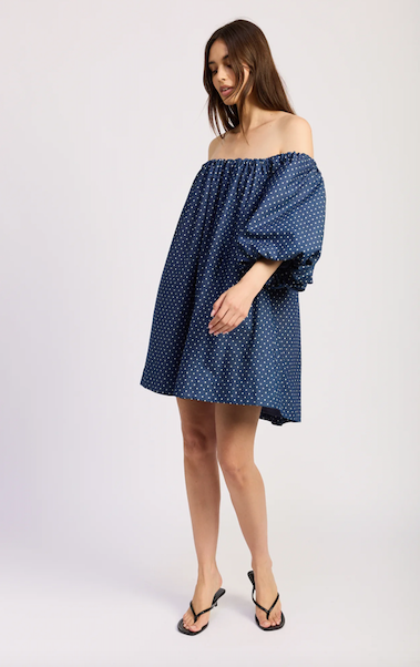 Dover Mini Dress Blue White