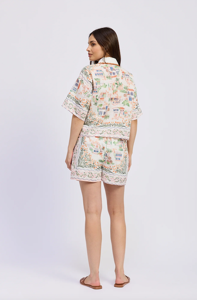 Alaia Short Ivory Terracota
