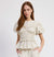 Azra Top Ivory Navy