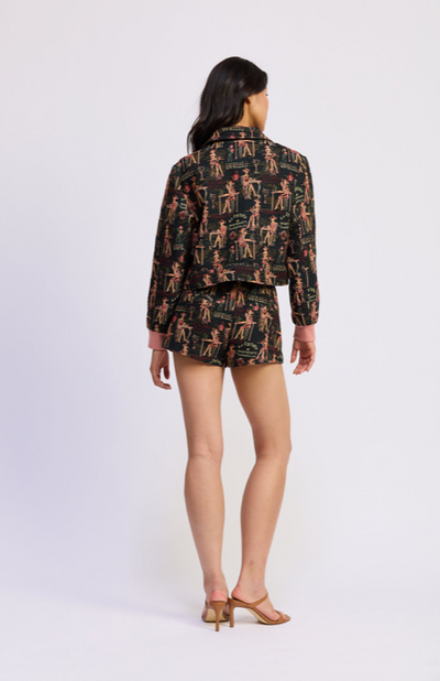 Genevra Jacket Navy Blush Multi