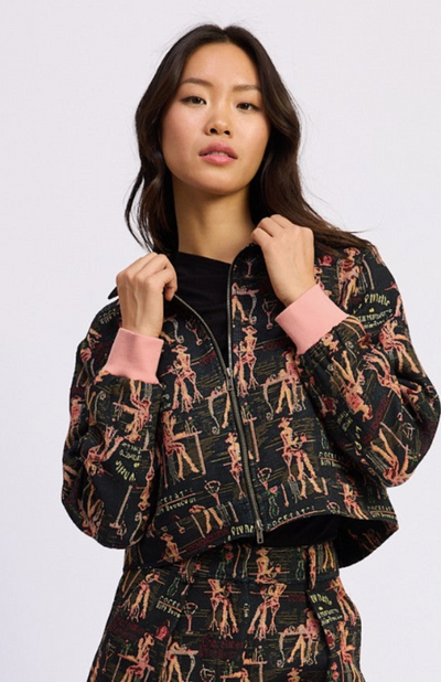 Genevra Jacket Navy Blush Multi