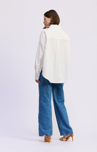 Brittany Oversized Shirt White