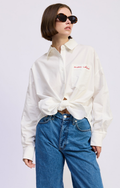 Brittany Oversized Shirt White
