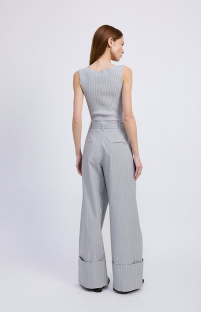 Christelle Pant Gray White