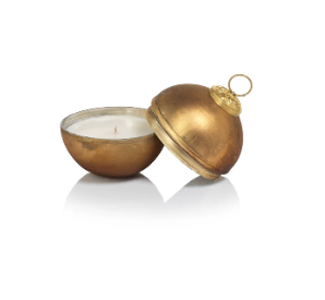 Ornament Ball Scented Candle Matte Gold S