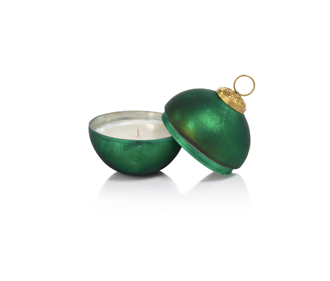 Ornament Ball Scented Candle Matte Green S