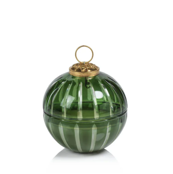 Cut Glass Ornament Scented Candle Green Siberi