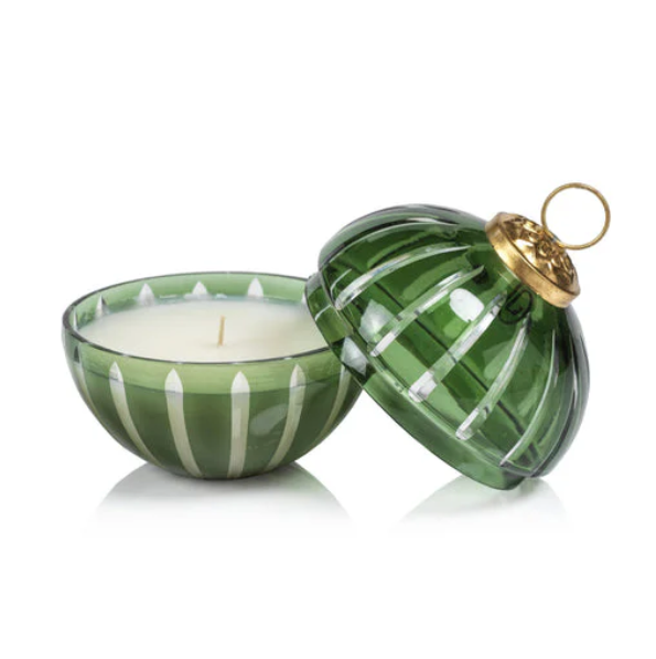 Cut Glass Ornament Scented Candle Green Siberi