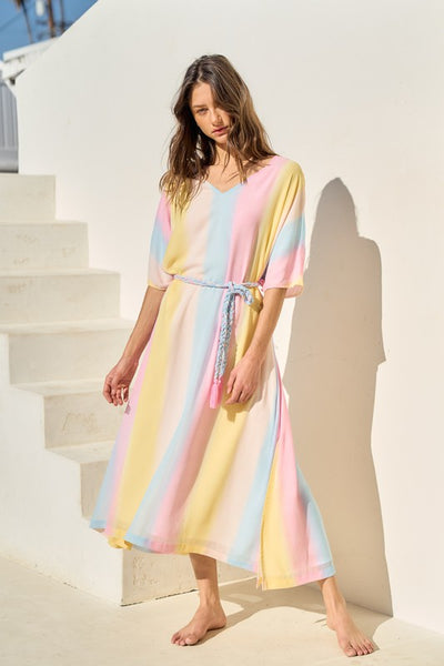 Maxi Dress Pastel Multi