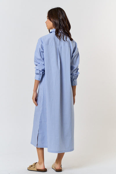 Nicole Shirt Dress Blue