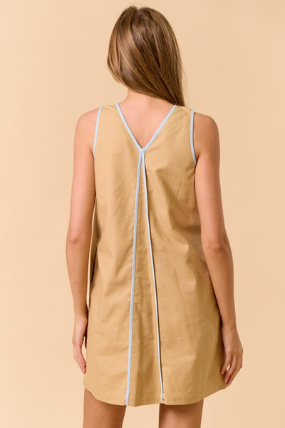 Felicia Dress Taupe Sky