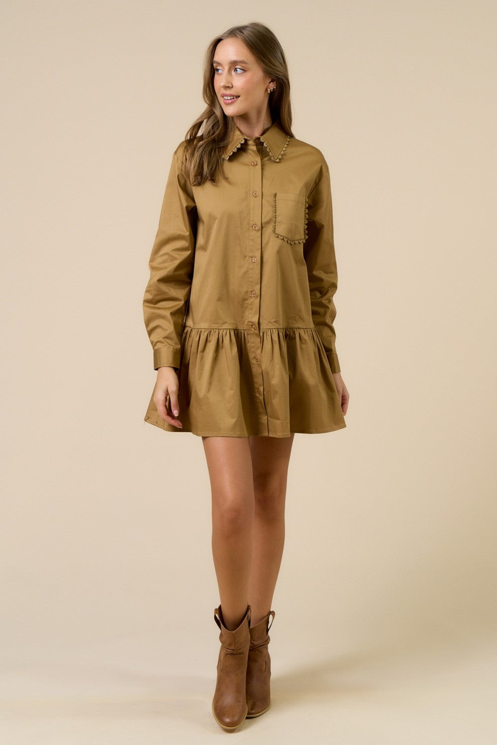 Mina Dress Taupe