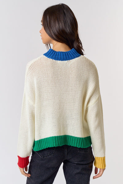 Sweater Top Ivory Combo