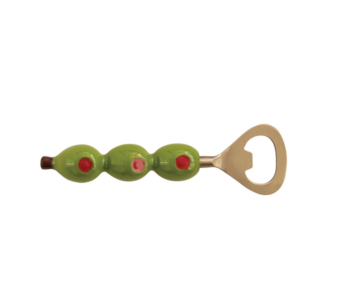 Bottle Opener with Olive Shaped Handle