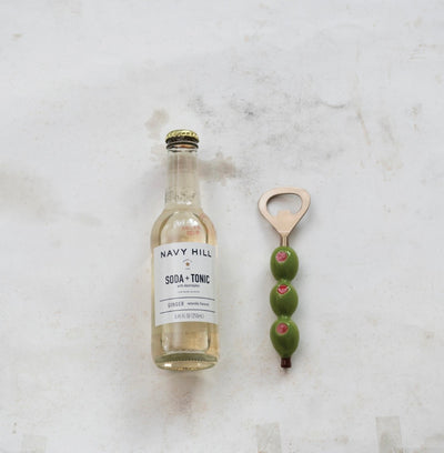 Bottle Opener with Olive Shaped Handle
