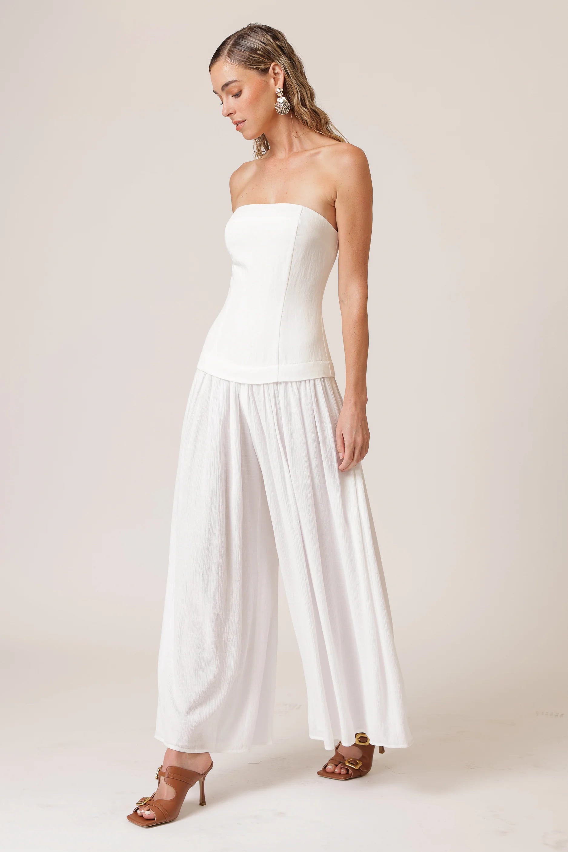 Theo Jumpsuit White