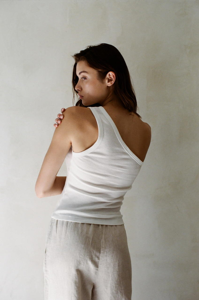 Eve Tank Knit White