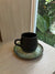 Set Mug Plate Black Green