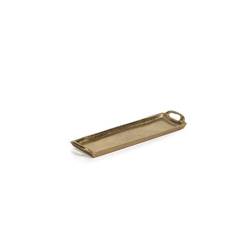 Rectangular Aluminum Tray Dark Gold S