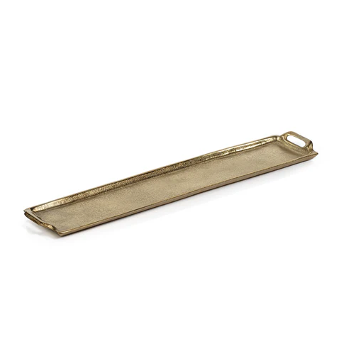 Rectangular Aluminum Tray Dark Gold M