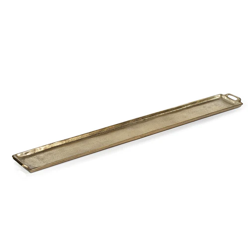 Rectangular Aluminum Tray Dark Gold L