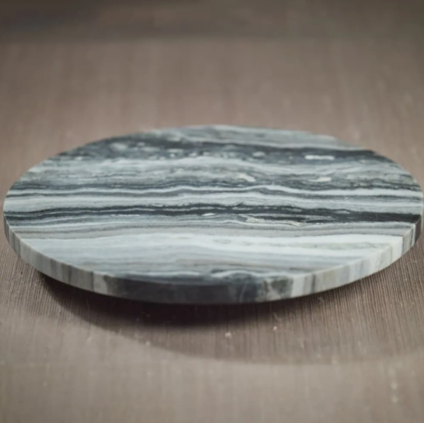 Casoria Black Marble Lazy Susan