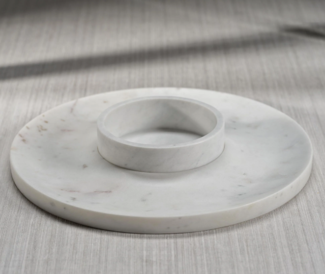 Medan Marble Chip And Dip Server