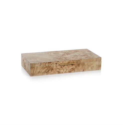 Burl Wood Veneer Box S