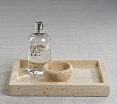 Travertine Marble Vanity Tray